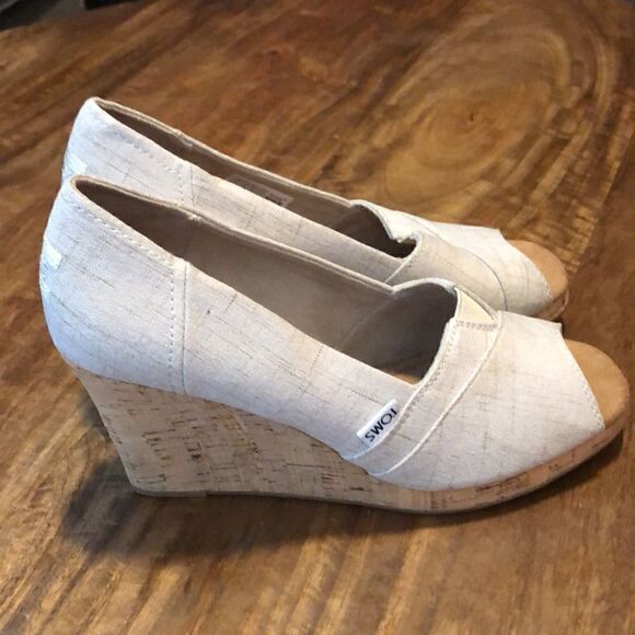 TOMS - WOMENS CLASSIC WEDGE size 7.5 - Picture 3 of 9